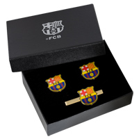 barcelona Cufflink and Tie Slide Set.