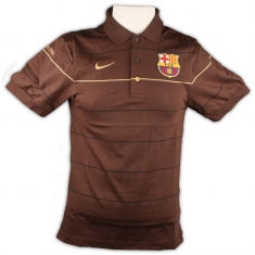 Barcelona Nike 08-09 Barcelona Polo shirt (brown)