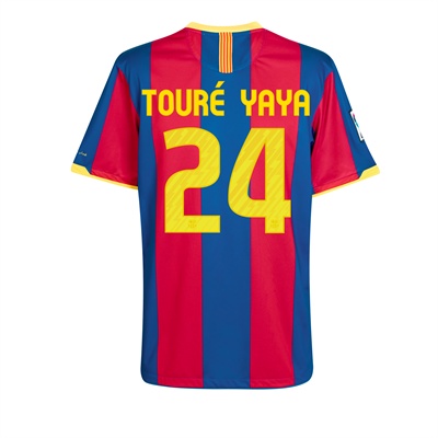 Nike 2010-11 Barcelona Nike Home Shirt (Toure Yaya 24)