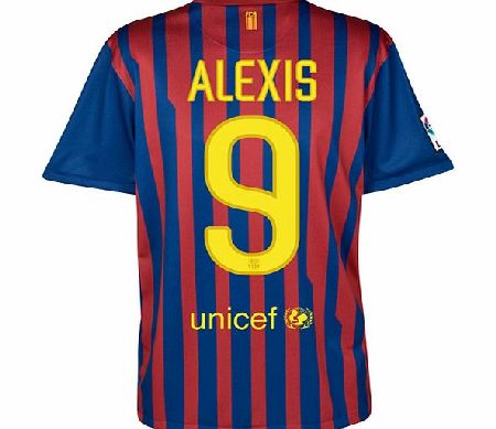 Nike 2011-12 Barcelona Nike Home Shirt (Alexis 9)