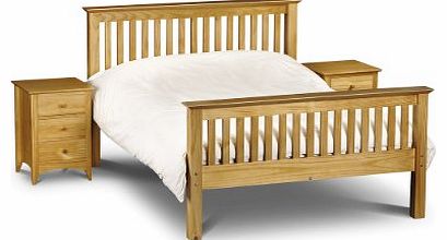 Barcelona Pine High Foot End Barcelona Pine, High Foot End, 5ft King Size, Contemporary Solid Quality Pine Wood Bed Frame