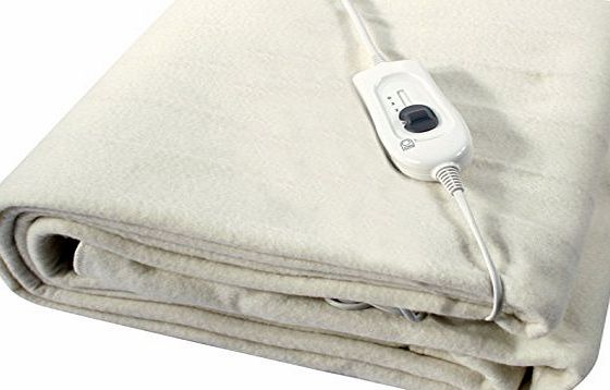 BARGAINS-GALORE KING / DOUBLE / SINGLE SIZE ELECTRIC BLANKET UNDER BED WARM NIGHT WASHABLE HEATED (60CM X 120CM SINGLE)