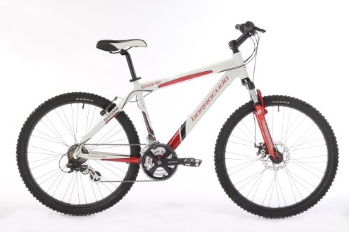 Core Mens 21-Speed Hard Tail Mountain Bike - White/Red, 20 Inch