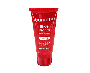 Barratts 50ml Applicator Shoe Cream for White Leather