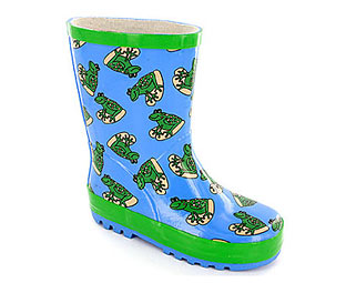 Cool Frog Print Design Wellington Boot