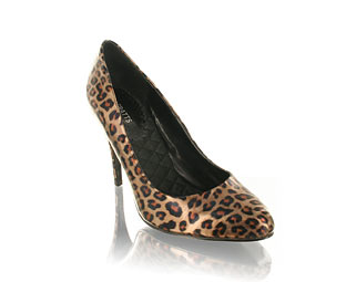 Barratts Fabulous Leopard Print Court Shoe