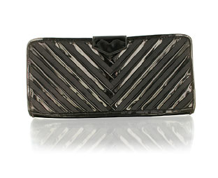Barratts Fabulous Satin and Patent Clutch