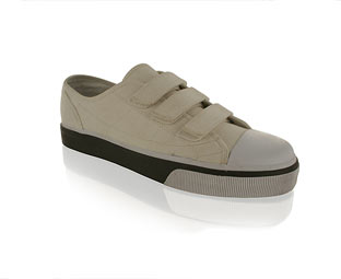 Barratts Fabulous Triple Velcro Canvas Shoe