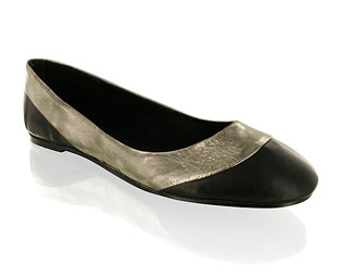 Barratts Funky Ballerina Shoe With Metallic Trim Detail