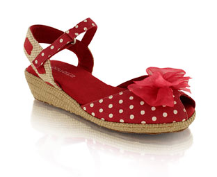 Barratts Funky Low Wedge Espadrille - Infant