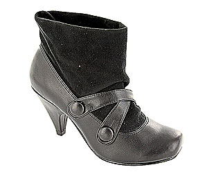 Funky Strap Detail Pull On Ankle Boot