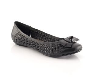 Barratts Leather Casual Shoe With Woven Upper