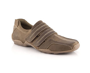 Barratts Leather Double Velcro Casual Shoe