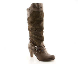 Barratts Leather Mid High Boot