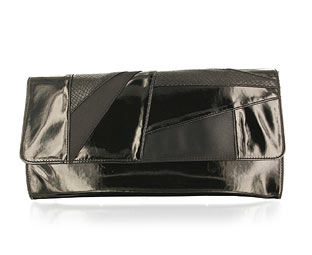 Barratts Oversized Patch Detail Clutch Bag