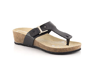 Barratts Patent Footbed Sandal