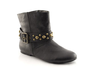 Barratts Studded Strap Flat Ankle Boot
