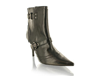 Barratts Stunning Pointed Ankle Boot With Buckles - Size 1-2