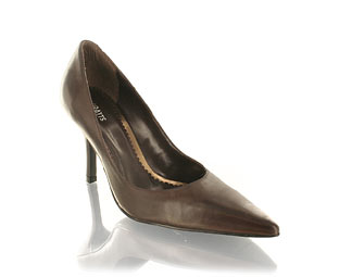 Barratts Stylish Leather Court Shoe