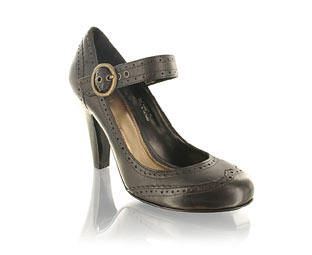 Barratts Sweet Mary Jane Court With Brogue Detail