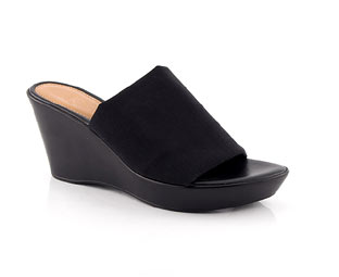Barratts Wedge Mule With Strech Upper