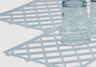 Bartopia White Glass Mats - Shelf Liner 10 Pack