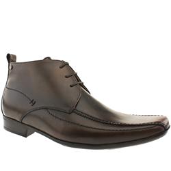 Male Ivan Tram Boot Leather Upper in Dark Brown