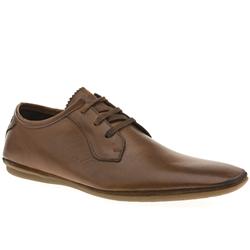 Male Pimple 3Eye Lace Leather Upper in Tan
