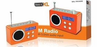  Portable FM Radio - Orange