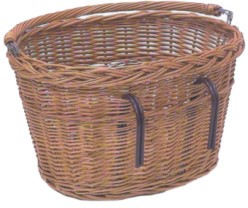 Wicker Oval Front Basket with Handlebar Mount 2008