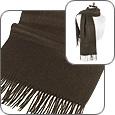 Extra-Soft Brown Cashmere Long Scarf