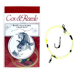 bass Beach Crab Bait Rig 3/0