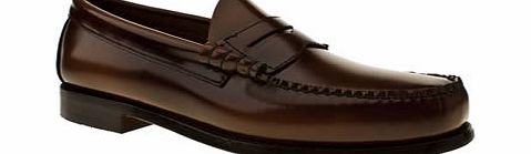 bass Tan Larson Penny Loafer Shoes