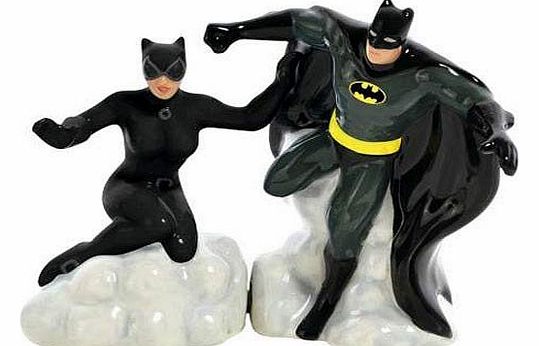Batman and Catwoman Salt and Pepper Shakers