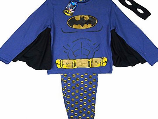 Batman Boys Batman Caped Crusader Batwing Costume Pyjamas with Mask sizes from 3 to 8 Years