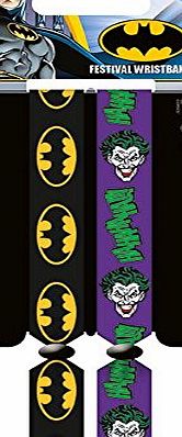 Batman Logo and Joker Double Festival Wristband Set