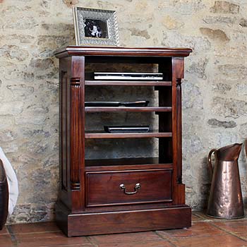 Baumhaus Rococa Solid Mahogany Multimedia Storage Unit