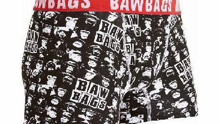 Bawbags Mens Bawbags Fitted Boxers - Monkey Black