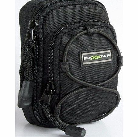 Baxxtar  NEW V3 Digital Camera Bag Case (black) for Canon PowerShot SX710 SX700 SX610 SX600 SX280 SX270 SX260 S120 IS - Nikon Coolpix AW120 S31 S32 S9700 S9600 S9500 - Samsung WB150F WB250F WB350F -- S