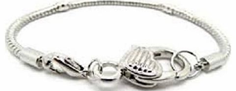 18cm Pandora Style Charm Bracelet for slide on/off charms