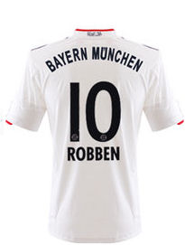 Bayern Munich Adidas 2011-12 Bayern Munich Away Shirt (Robben 10)