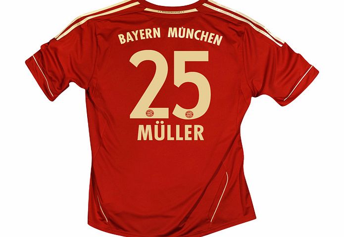 Bayern Munich Adidas 2011-12 Bayern Munich Home Shirt (Muller 25)