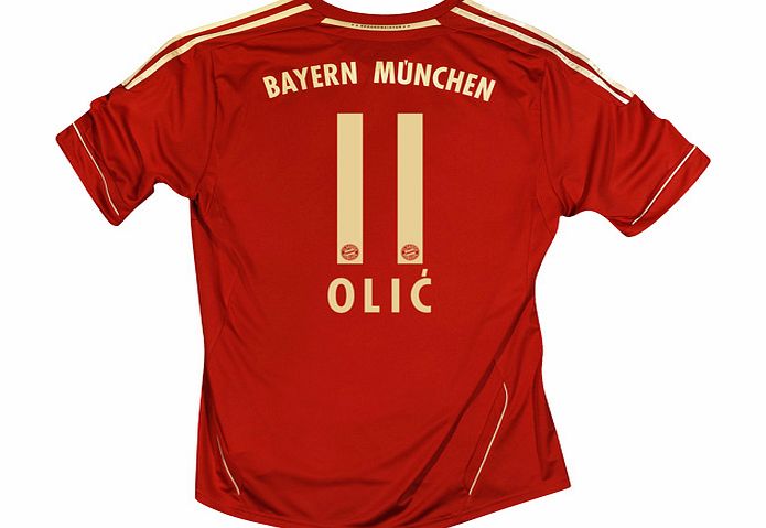 Bayern Munich Adidas 2011-12 Bayern Munich Home Shirt (Olic 11)