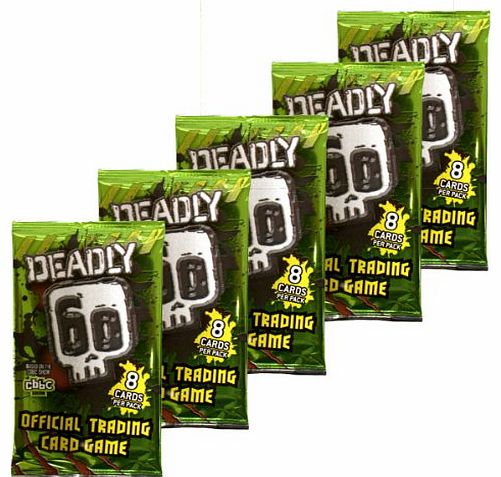 BBC CBBC DEADLY 60 OFFICIAL TRADING CARD GAME - 5 PACKS