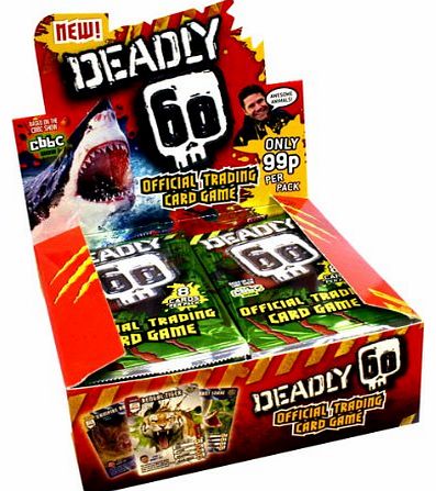 CBBC DEADLY 60 TRADING CARD GAME - FULL BOX - 24 PACKS