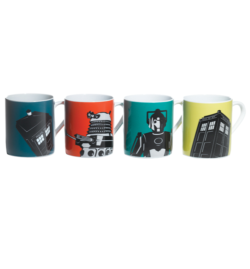 Doctor Who Boxed Set Of 4 Mugs from BBC Worldwide