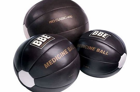 BBE 5kg Leather Medicine Ball