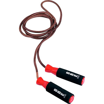 BBE Club 9ft Durable Leather Skipping Rope - BBE703 (BBE703 - 9ft Leather Skipping Rope)