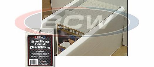 BCW Trading Card Storage Box Dividers x 50 pack