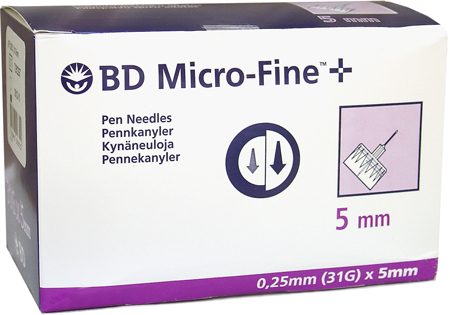 BD Micro-Fine 100 needles - 5mm/31G
